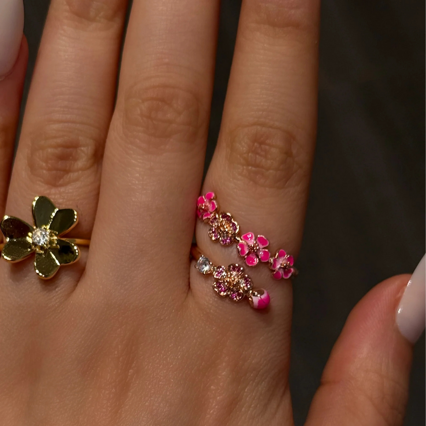 🔥ADJUSTABLE PEACH BLOSSOM RING With Gift Box
